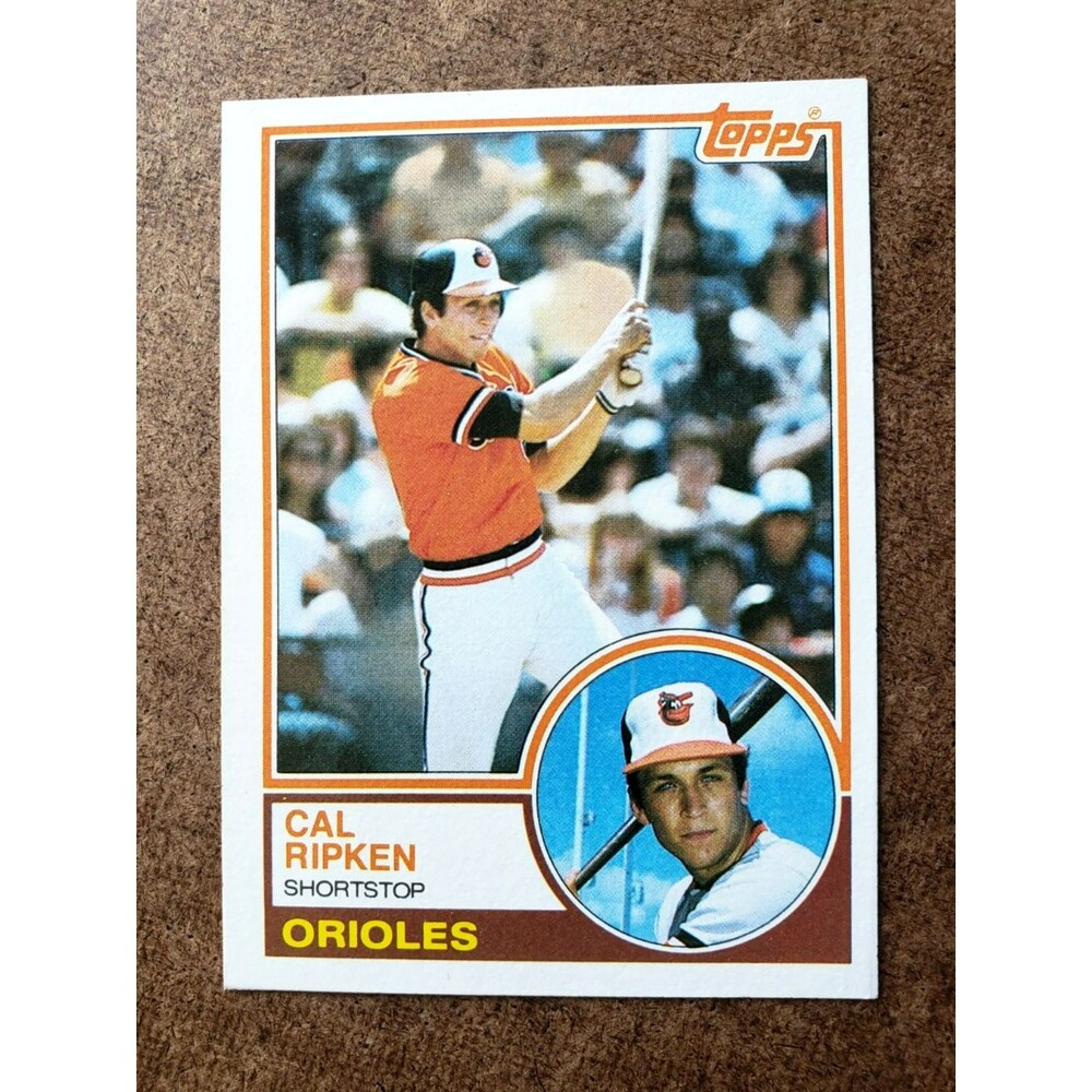 VTG 1983 Topps CAL RIPKEN JR. MLB Baseball #163 2nd YEAR Baltimore ORIOLES H.O.F